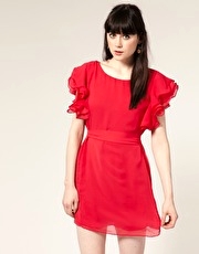 A|Wear Sculpted Sleeve Dress