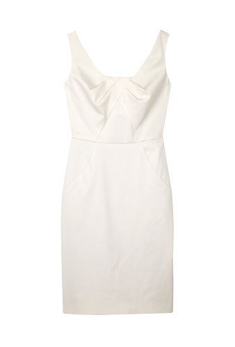 Beige Folded Bust Sleeveless Dress by Paul Smith Black