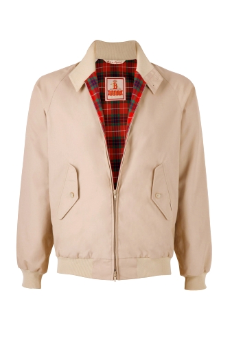 Beige G9 MIE Classic Harrington by Baracuta