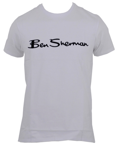Ben Sherman Script Optic White