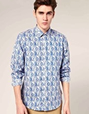 Ben Sherman Small Cutaway Collar Single Cuff Shirt - 3