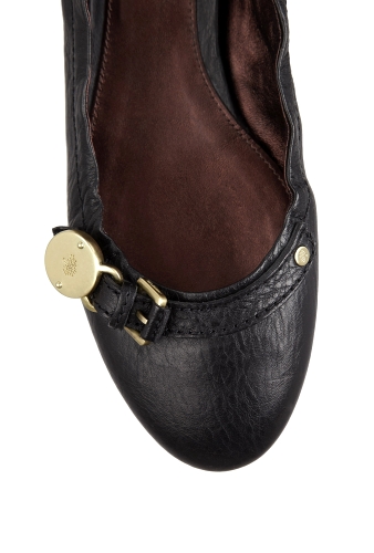 Black Bayswater Ballerina by Mulberry
