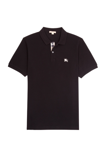 Black Classic Polo Top by Burberry