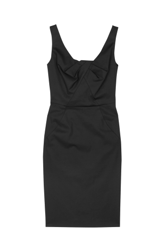 Black Folded Bust Sleeveless Dress by Paul Smith Black