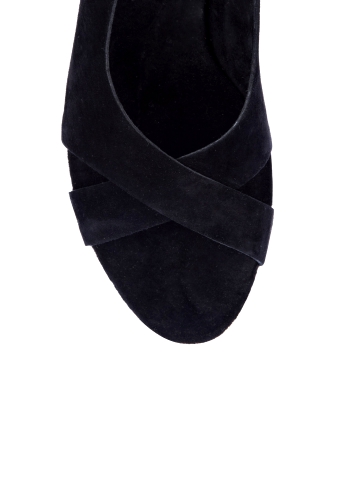 Black Hazel Cork Suede Wedge by UGG Australia