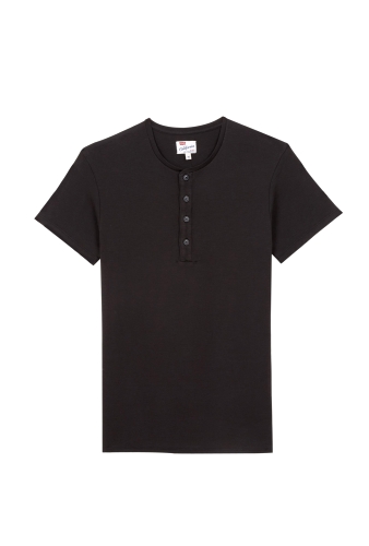 Black Henley Tee by Levi's