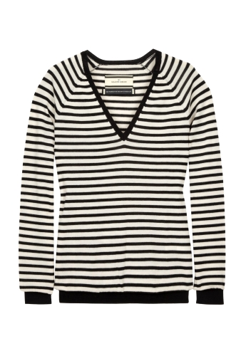 Black John Striped Sweater by By Malene Birger