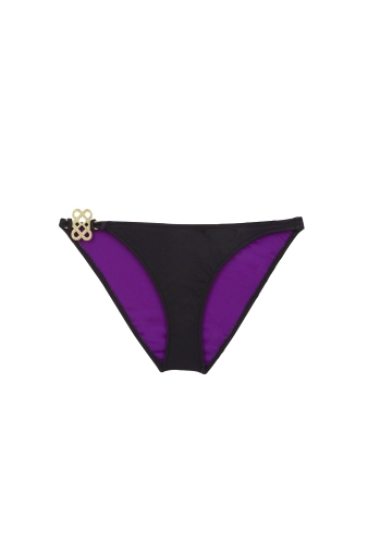 Black Love Knot Bikini Bottom by DVF