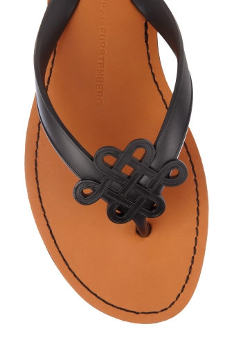 Black Lush Love Knot Sandal by DVF