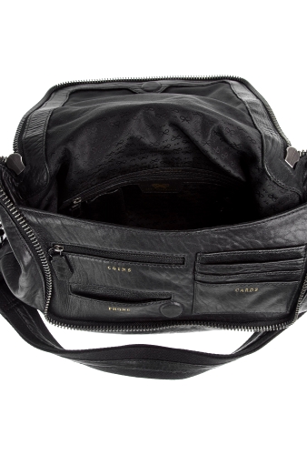 Black Maxi Zip Satchel by Anya Hindmarch