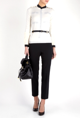 Black Multi Hoop Buckle Belt by Moschino Cheap & Chic