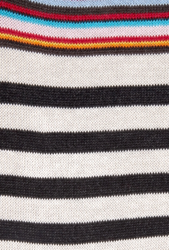 Black Multi Stripe Trim Socks by Paul Smith Accessories