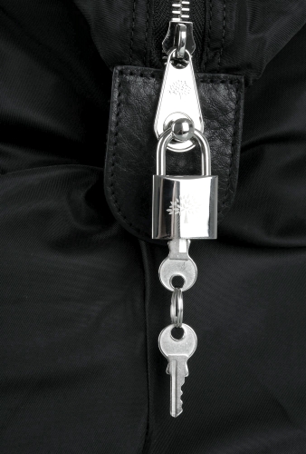 Black Nylon Clipper Overnight Bag by Mulberry