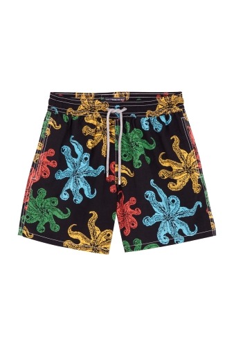 Black Octopus Moorea Swimshorts by Vilebrequin