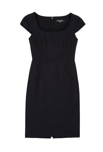 Black Ottoman Fitted Shift Dress by Paul Smith Black