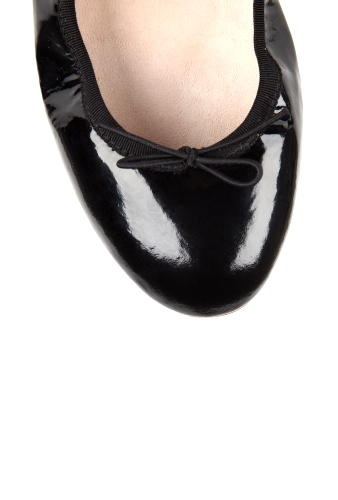 Black Patent Plain Stretch Ballet Pump by Bloch