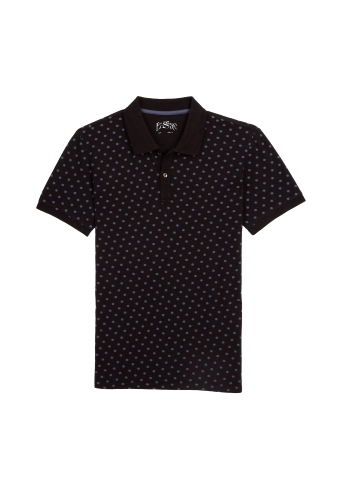 Black Polka Spot Pique Polo by Levi's