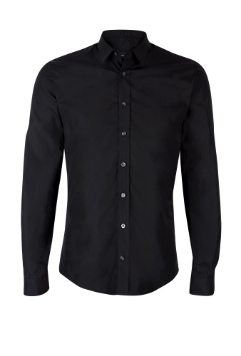 Black Poplin Slim Fit Shirt by Joseph