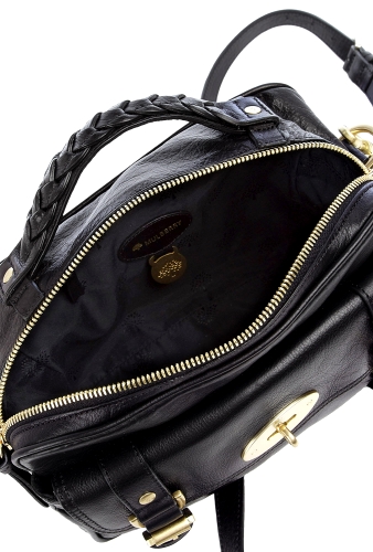 Black Postmans Lock Camera Bag by Mulberry