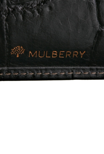 Black Printed 8 Card Wallet by Mulberry