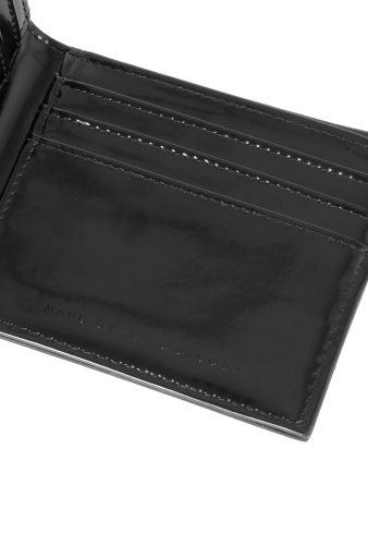 Black Shiny Leather Cash Wallet by Marc by Marc Jacobs