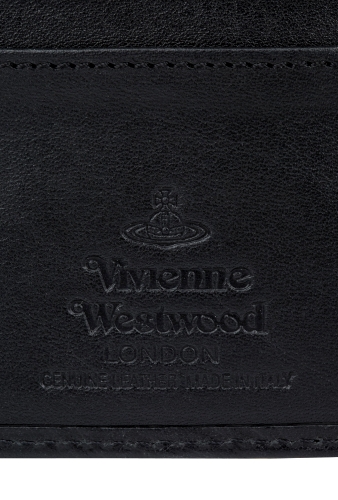 Black Stamp Orb Card Slip by Vivienne Westwood