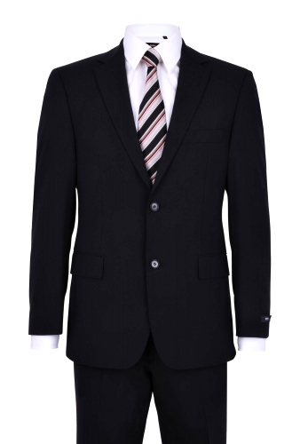Black Wool Classic Fit Pasolini Suit by Hugo Boss Black