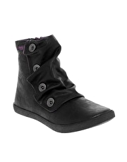Blowfish Habbit Button Side Flat Ankle Boot
