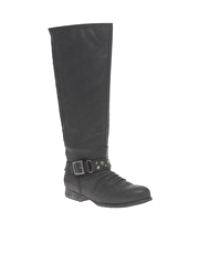 Blowfish Jasper Zip Back Flat Long Boot