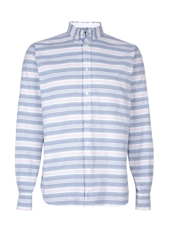 Blue Band Stripe Oxford Shirt by Penfield