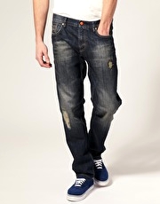 Blue Blood Cinch Back Reed Straight Leg Jeans