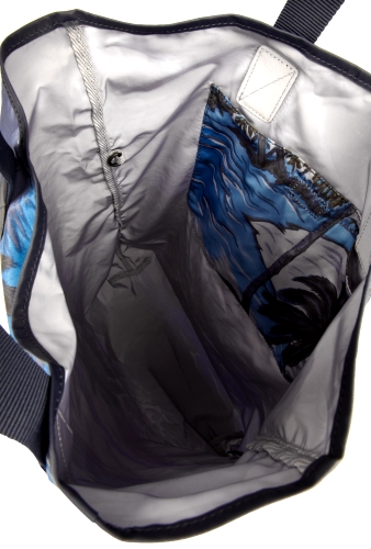 Blue California Print Nylon Tote by Marc by Marc Jacobs