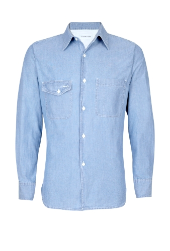 Blue Chambray Work Shirt by Universal Works