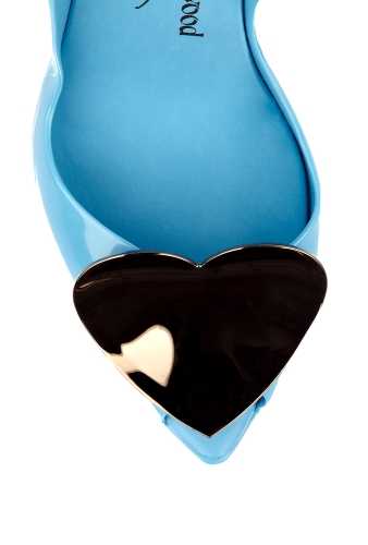 Blue Lady Dragon Heart Sling Back by Anglomania Shoes
