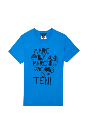 Blue Tenth Anniversary Tee by Marc by Marc Jacobs
