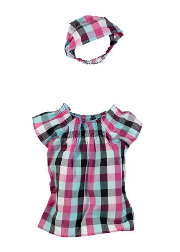 Blus + huvudduk (2-delar)
