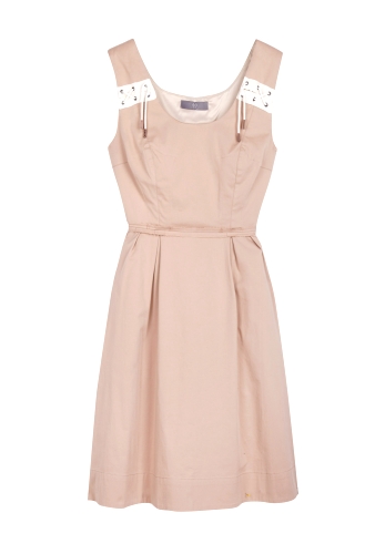 Blush Corseted Petticoat Dress by McQ Alexander McQueen