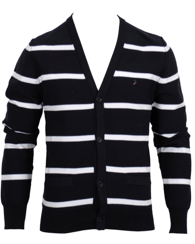 Boomerang Manfred Cardigan White Stripe