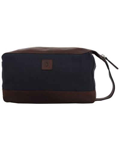 Boomerang Toilet Bag Navy Darkbrown