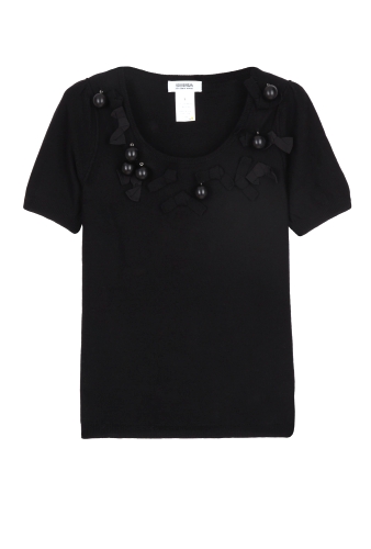 Bow Detail Short Sleeve Top by Sonia by Sonia Rykiel