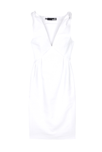 Bow Tie Shoulder Shift Dress by Love Moschino
