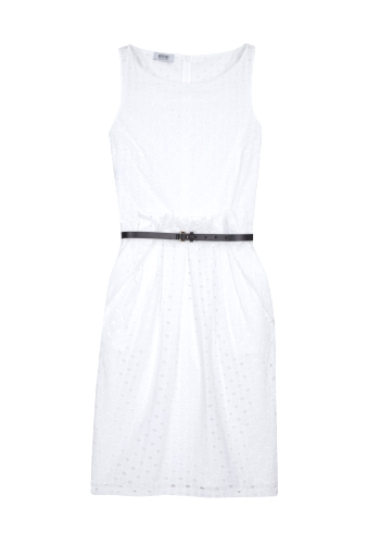 Broderie Anglaise Belted Sun Dress by Moschino Cheap & Chic