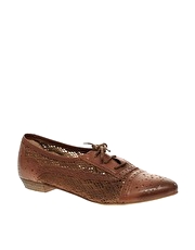Bronx Herald 37 Crochet Lace-Up Flat Shoes