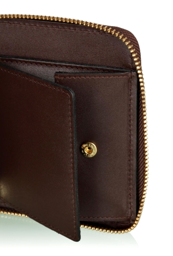 Brown Large Coin Cash Wallet by Comme des Garcons Accessorie