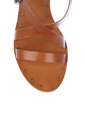 Brown Wasa Low Wedge Sandal by Ash