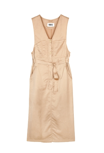 Button Front Shirt Dress by MM6