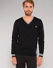 Cable V-Neck Sweater