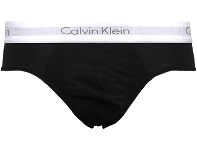 Calvin Klein - WHITE Hip Brief Black