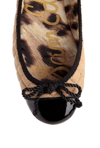Calypso Leather Quilted Ballet Pump by Sam Edelman