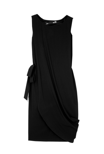 Caped Ribbon Belted Dress by Love Moschino